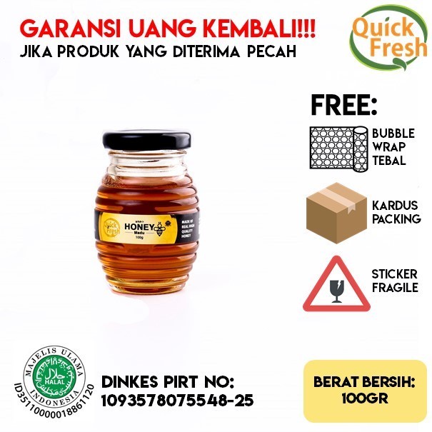 

GHA | Quick Fresh Honey / Madu 100Gr