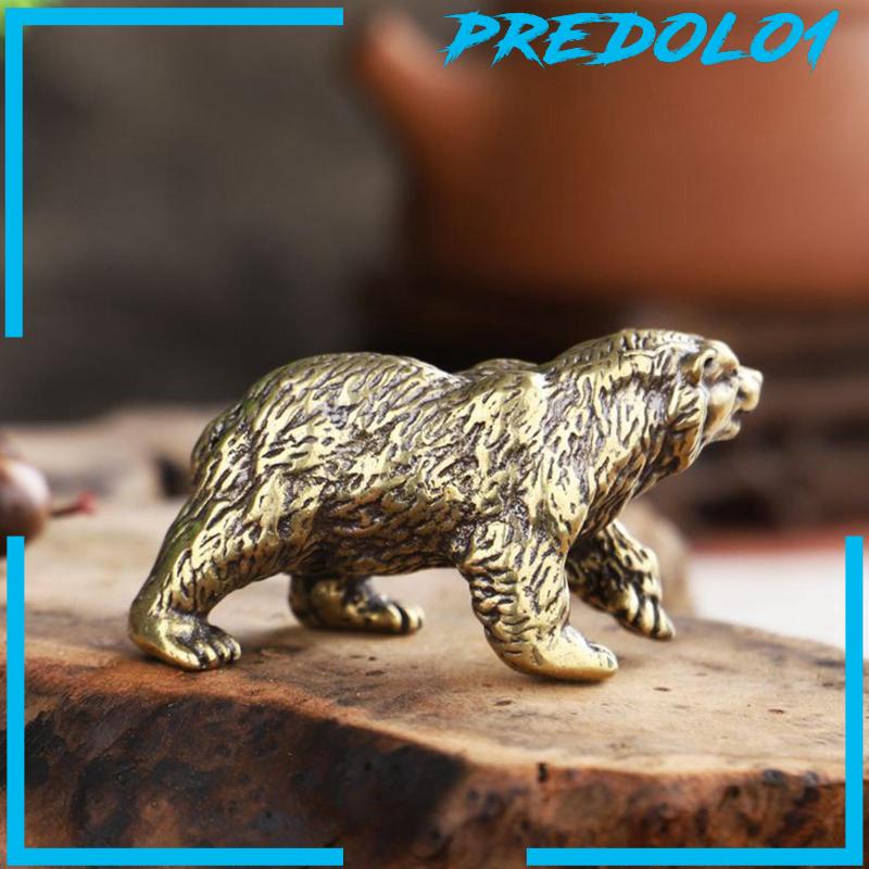 [Predolo1] Patung Beruang Koleksi Hadiah Kecil Patung Hewan Untuk Cafe Meja Kamar Tidur