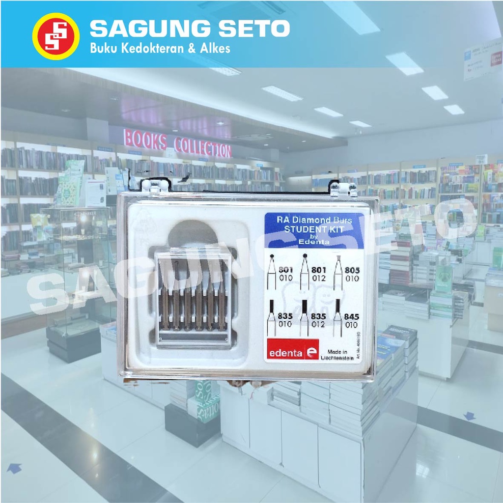 BUR DIAMOND SET 6 RA EDENTA-3102