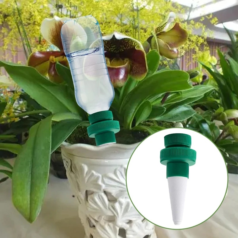 Dripper Penyiraman Bunga Otomatis High Quality/Alat Siram Bunga Rumah Berkebun Portabel Orang Malas/Watering Spike Bottle Nozzle Untuk Tanaman Pot Indoor