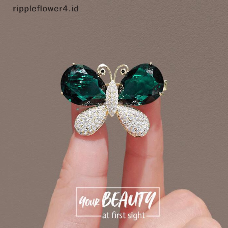 {rippleflower4.id} Bros Serangga Vintage Butterfly Brooch Pin Perhiasan Untuk Aksesoris Wanita Hadiah Aksesoris~