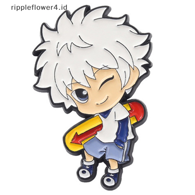 {rippleflower4.id} 5pcs /set Kartun Anime Enamel Pin Tetesan Minyak Bros Pin Denim Tas Pakaian Dekorasi~