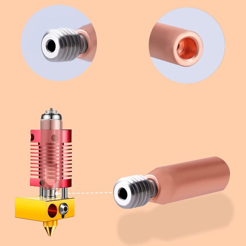Populer 2pcs V6 Heatbreak Mudah Dilepas Tembaga Heatbreak Throa M6 Bimetal Heatbreak Untuk Ender3V2 Ender 3 Pro CR10