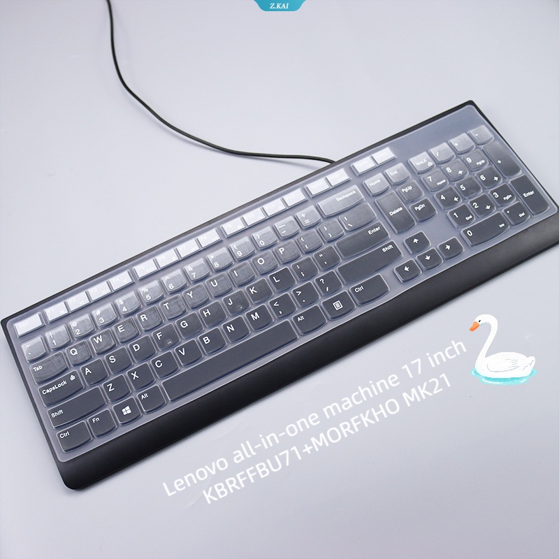 Casing Keyboard Komputer TPU Silikon Case Anti Air Cocok Untuk Lenovo Mesin Serba 17inch KBRFFBU71+MORFKHO MK21 Melindungi Kulit Keyboard Komputer Film [ZK]