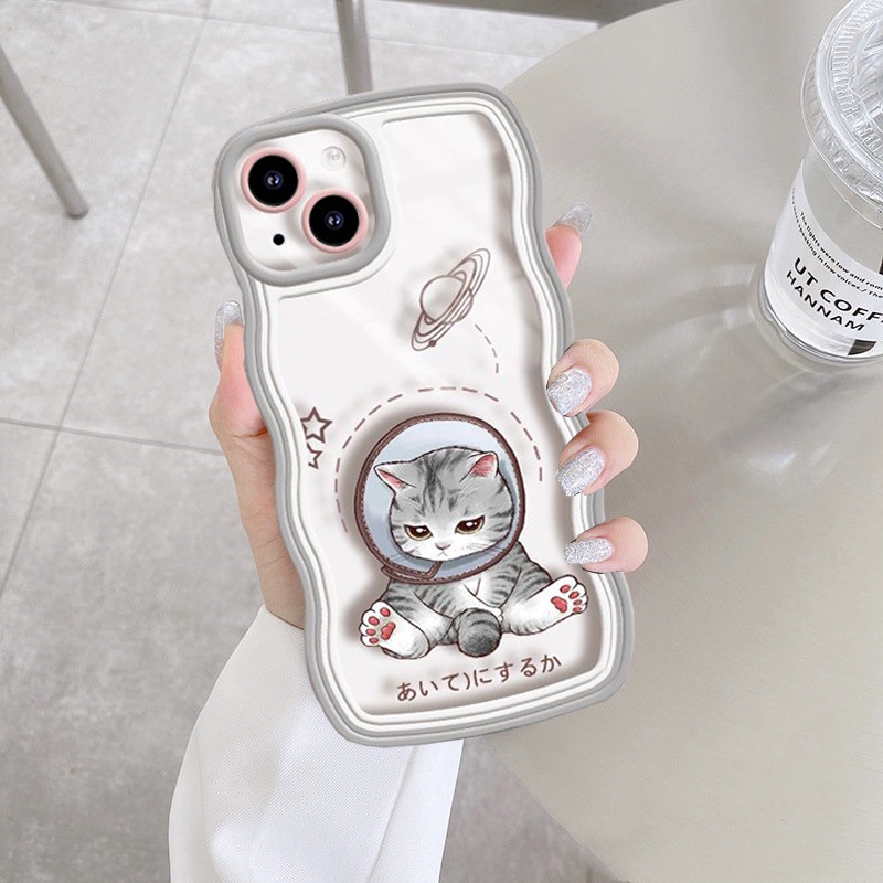 Case Redmi Note12 Poco C40 Redmi A1 A2 10C 10A 9C 9T Note 11S 10 5G 10S 9S 8 Pro Xiaomi M5S M3 X3 Pro NFC Brown Dan grey cats Wave Edge TPU Phone Cover