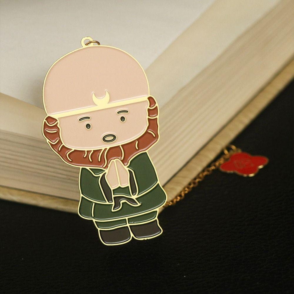 Lanfy Journey to the West Bookmark Alat Tulis Hadiah Ulang Tahun Siswa Hadiah Hari Guru Gaya China Book Lover Sun WuKong Bookmark