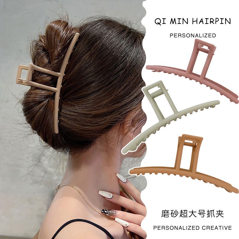 Jepit Rambut Wanita Jedai Doff Metal Besar Premium Fashion Gaya Korea High Quality Impor