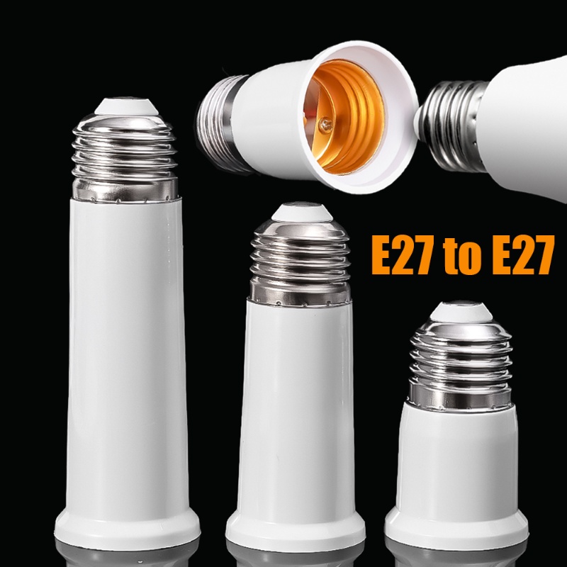 Stop Kontak Ekspanding Bohlam E27 Ke E27/Konektor Adaptor Lampu Hemat Energi/Holder Socket Lampu Bohlam Universal