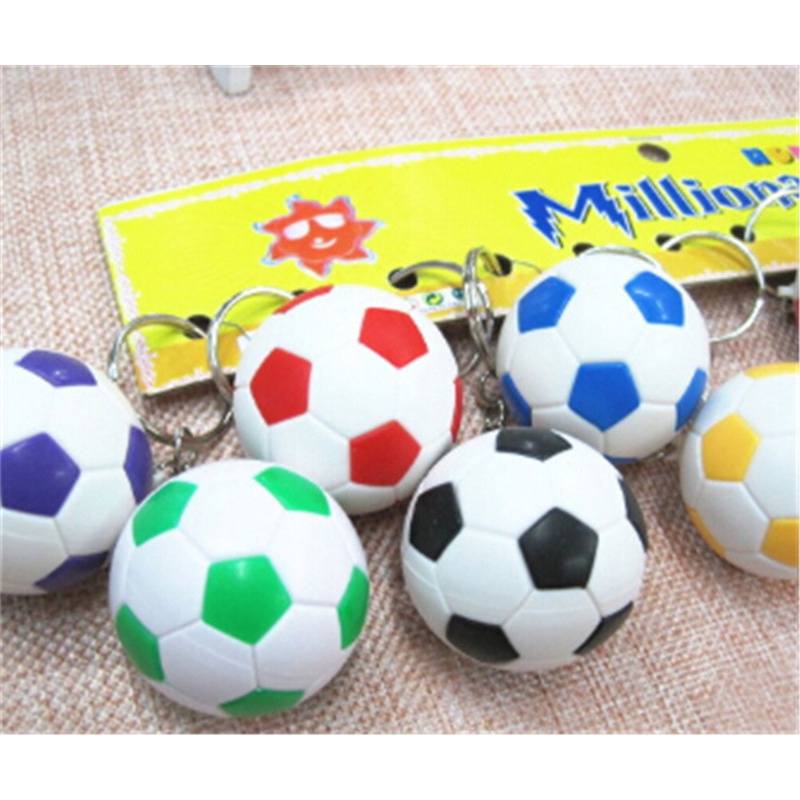 {beautifulhome} Sports metal Keychain Gantungan Kunci Mobil Football Soccor ball Pendant Keyring Toy.