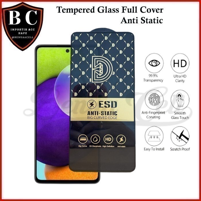 TEMPERED GLASS FULL ANTI STATIC XIAOMI POCO F5 5G X5 X5 PRO X4 PRO 5G