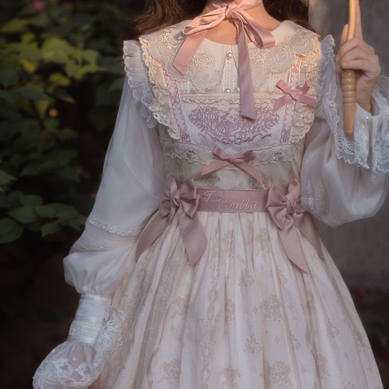 Japanese Lolita Shirt Star Cloud Inner Pair Twin Rabbit Matching Inner Pair