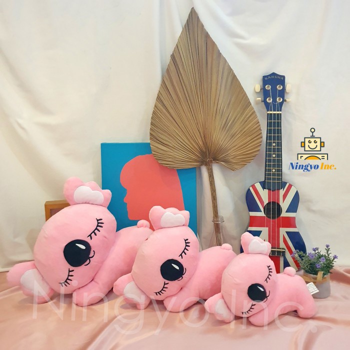 BONEKA KOALA TIDUR KARAKTER HEWAN LUCU MAINAN ANAK ABU PINK SNI - S, Merah Muda