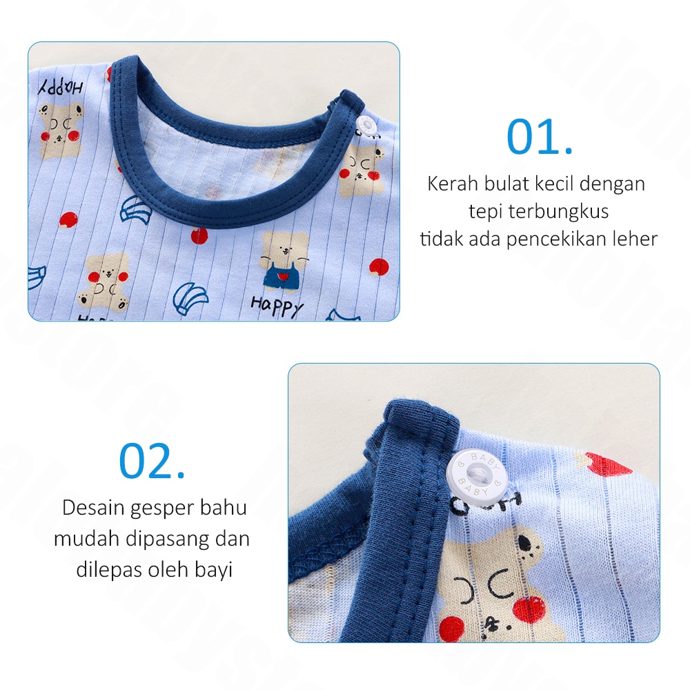 Halo Baby 1-3 Tahun Piyama Setelan Anak Lengan Pendek/Baju Setelan Anak Bayi/Baju Tidur Anak