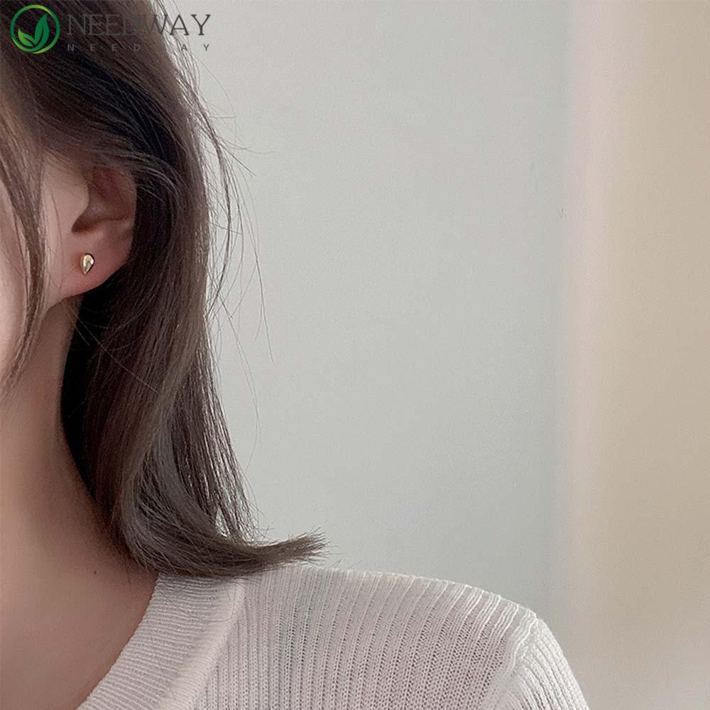 Needway Anting Berbentuk Drop Angin Dingin Hadiah Dua Cara Memakai Untuk Wanita Perhiasan Fashion