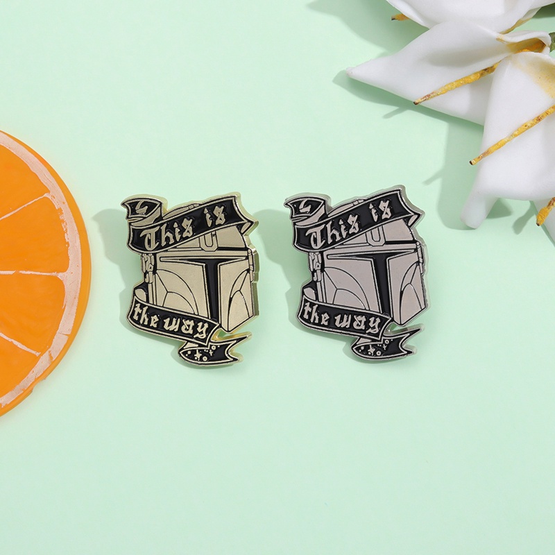 Pin Enamel Star Wars This Is The Way Badges Keren Bros Kartun Kerah Pin Lencana Film Perhiasan Fans Hadiah