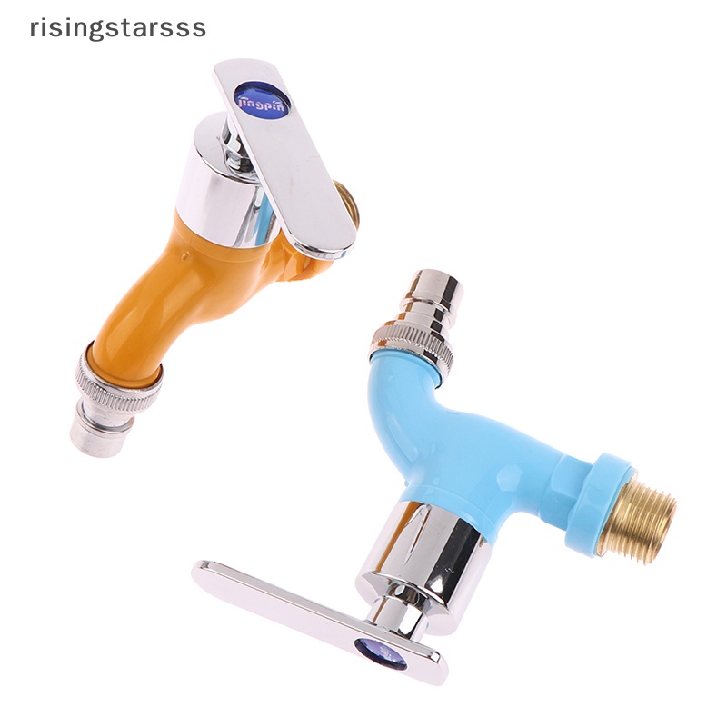 Rsid Span-Keran Baru1/2&quot; Male Wall Mounted Washing Machine Faucet Selang Air Plastik Quick Jelly