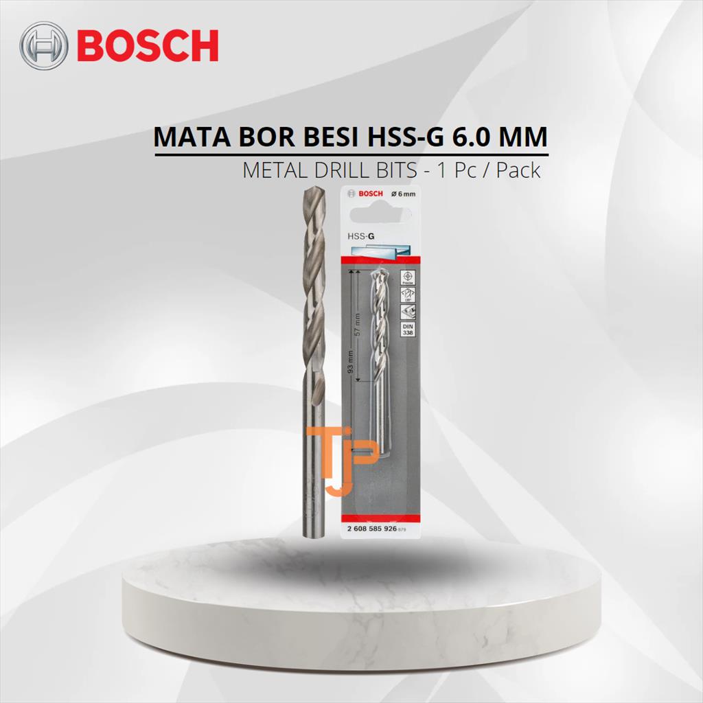 BOSCH MATA BOR BESI HSS G 6 MM - 1 PC / PACK PN.2608585926