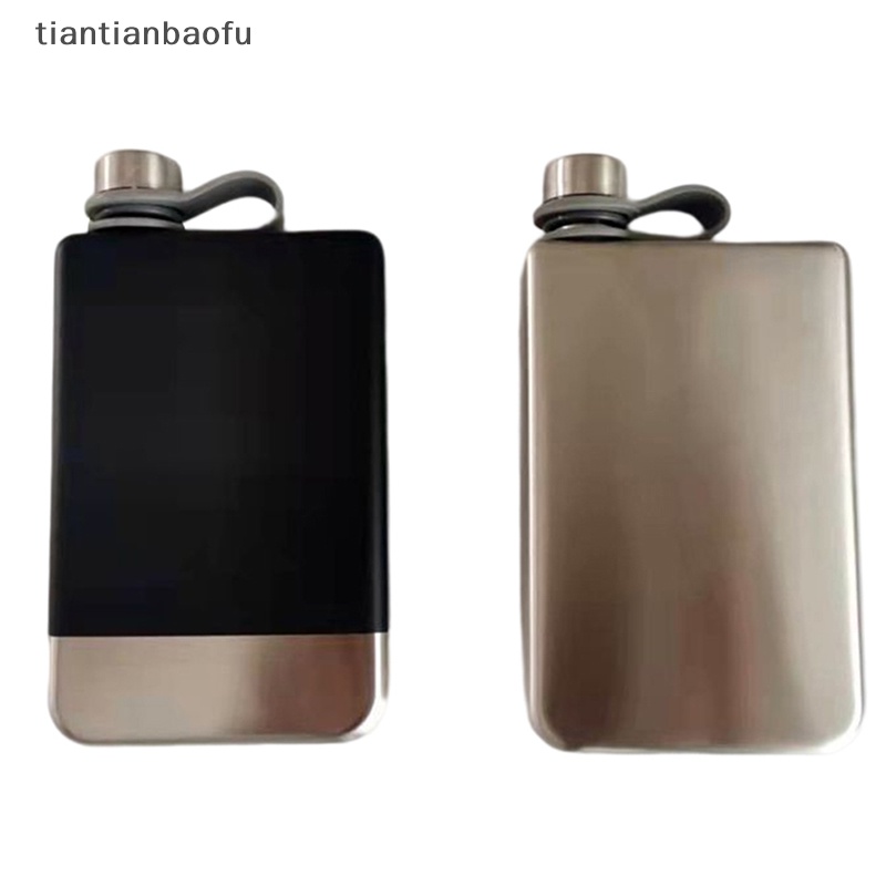 [tiantianbaofu] Termos Pinggul Bahan Stainless Steel Untuk Whiskey 9oz Hip Flask Dengan Corong Anti Bocor Flask Boutique