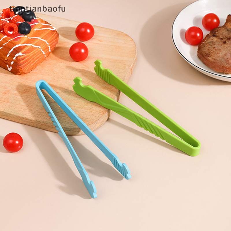 [tiantianbaofu] Penjepit Makanan Nylon Food Clip Tongs Oven Push Pull Clip Alat Masak Dapur Butik