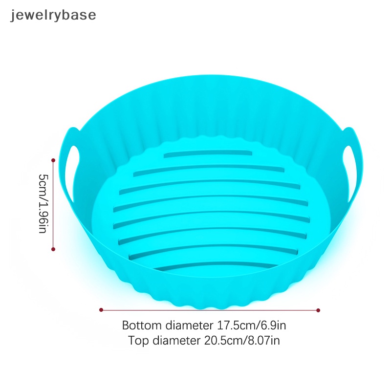 [jewelrybase] Air Fryer Silicone Pot Baking Non-Stick Reusable Oven Liner Tray Keranjang Lipat Butik