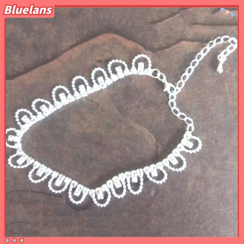 [BLS] Kristal Berlian Imitasi Pesona Drop Gelang Rantai Pergelangan Kaki Pernikahan Musim Panas Pantai Perhiasan