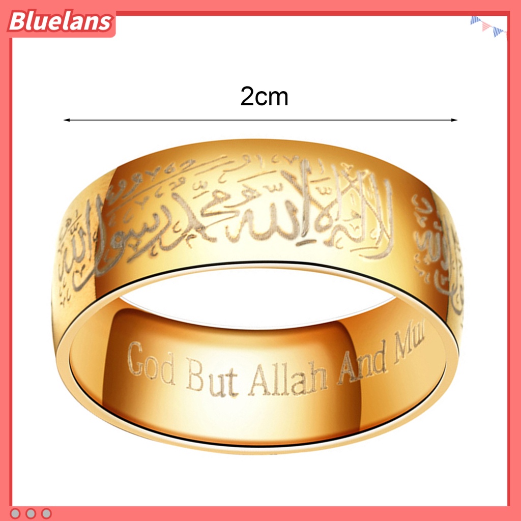 [BLS] Ring Cincin Jari Religi Bahan Titanium Steel Ringan Tahan Karat Untuk Pernikahan