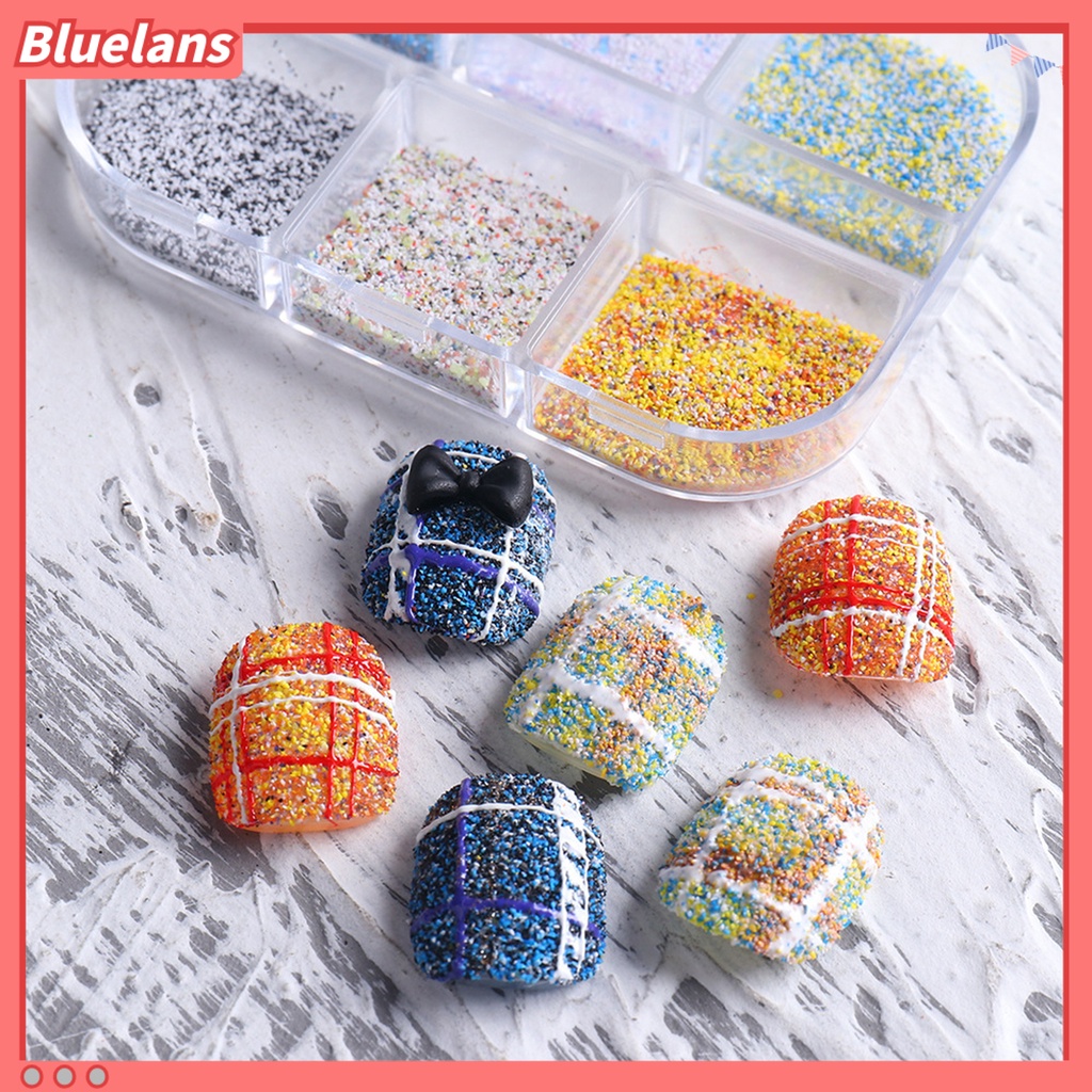 [BLM] 5g Bubuk Nail Art Efek Bijian Tidak Mengapung Warna-Warni Musim Dingin Wol Kuku Bubuk Debu Rajut Untuk Manicure