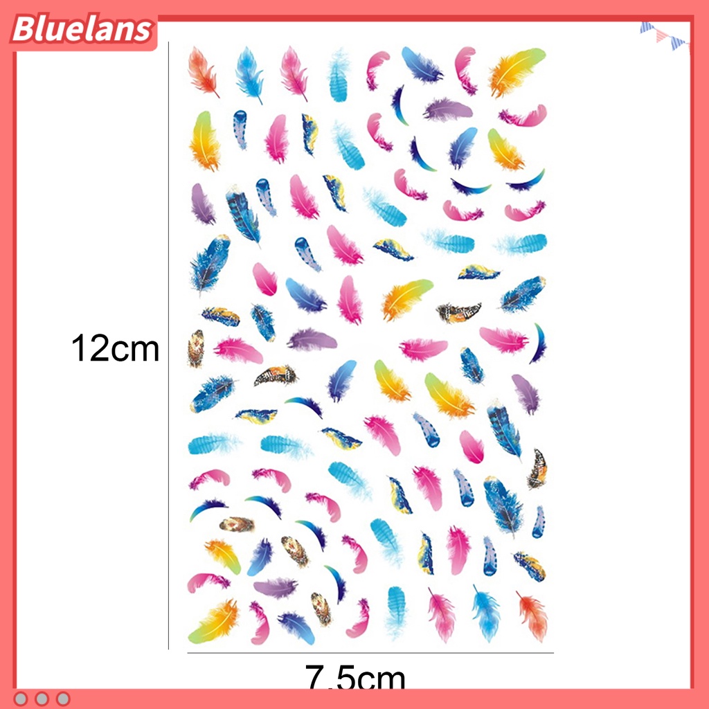 [BLM] Feather Decal Dream Catcher Kertas Cantik Fashionable Nail Art Sticker