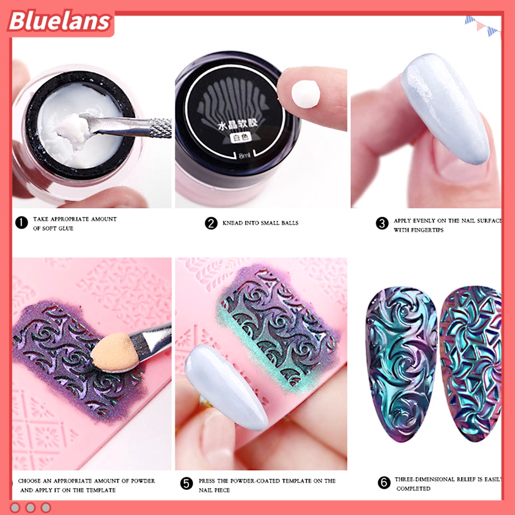 [BLM] Serbuk Kuku Halus Mudah Digunakan Bubuk Kuku Manicure Kapasitas Besar Untuk Kecantikan