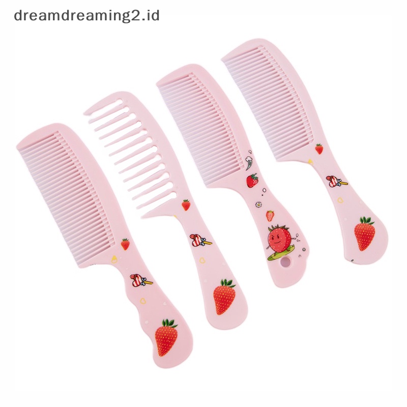 (drea) 1/2pcs Sisir Penata Rambut Anak Lucu Sisir Ekor Runcing Anti-Statis Sisir Perawatan Rambut //