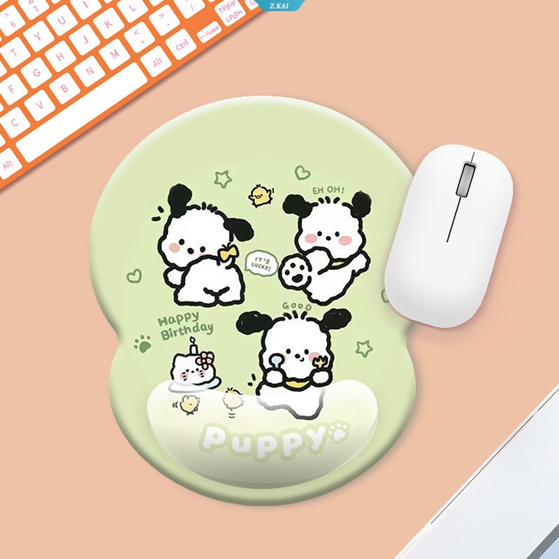 Nerdy Lucu Kartun Anime Gadis Kreatif Silikon Pelindung Pergelangan Tangan Mouse Pad Seri Segar Silikon Pelindung Pergelangan Tangan Pad [ZK]