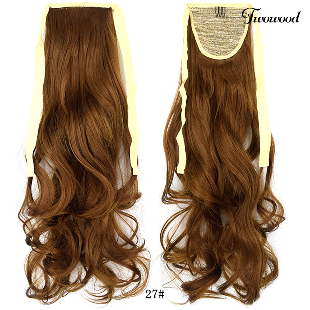 Twowood 20inch Serat Sintetis Klip in Curly Ponytail Wig Palsu Hair Extension Sopak