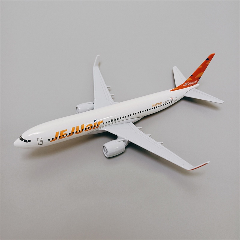 Korea Jeju Air Boeing 737model Pesawat B737 Plane Pesawat Diecast Metal Padat Mainan Penerbangan