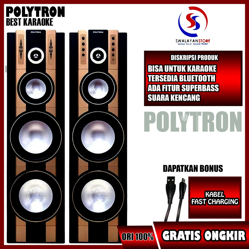 Polytron Speaker PAS 69 Garansi Resmi [ Bluetooth + USB ]