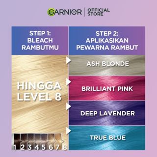 GARNIER COLOR NATURALS ULTRA COLOR OIL POWDERED BLEACH HINGGA 8 LEVEL