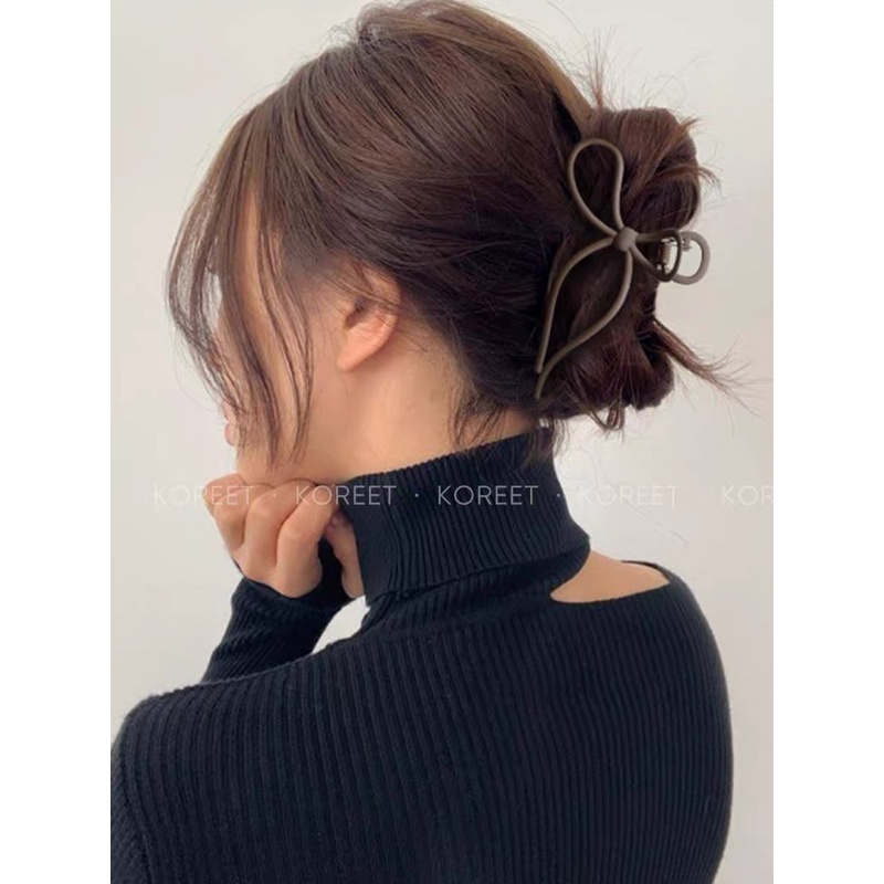 JOLINEOFFICIAL KLIP RAMBUT GELOMBANG PITA / AKSESORIS RAMBUT WANITA / KOREAN HAIR CLIP / LULU RIBBON HAIR CLIPS / JEPIT RAMBUT PITA MEWAH GAYA KOREA / JEPIT RAMBUT KOREA FASHION / ELEGANT KOREAN HAIR CLAW