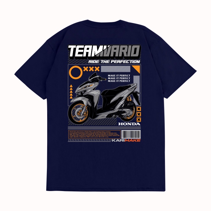 Kaos T Shirt Motor HONDA TEAM VARIO 150 ESP Kaos Otomotif
