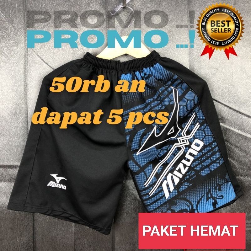 Celana Pendek Mizuno Pria Wanita Celana Volly Santai Paket Ekonomis 50 dapat 5