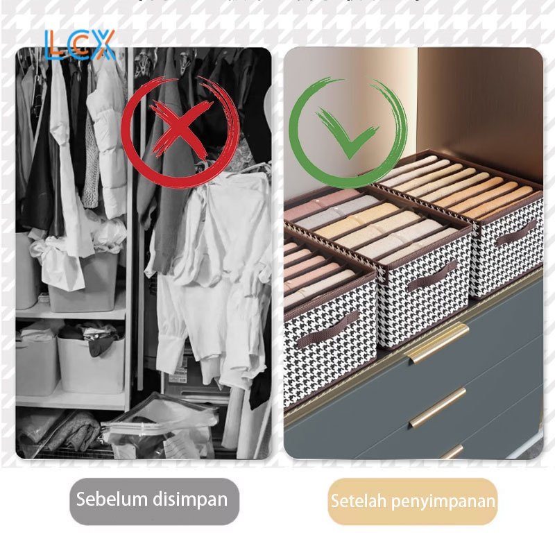 LCX  Tempat Penyimpanan Pakain Buku Mainan Serbaguna/Kotak Organizer Penyimpanan Multifungsi   VS-142