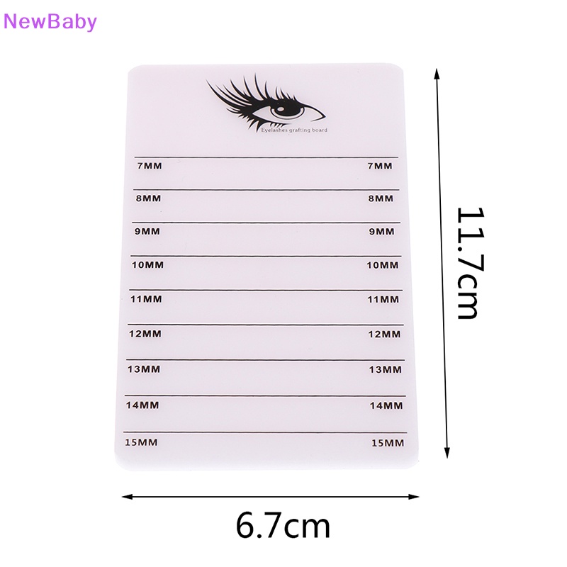 Newbaby Acrylic Adhesive Eyelash Pad Extension Tali Tangan Bulu Mata Palsu Pallet Holder ID