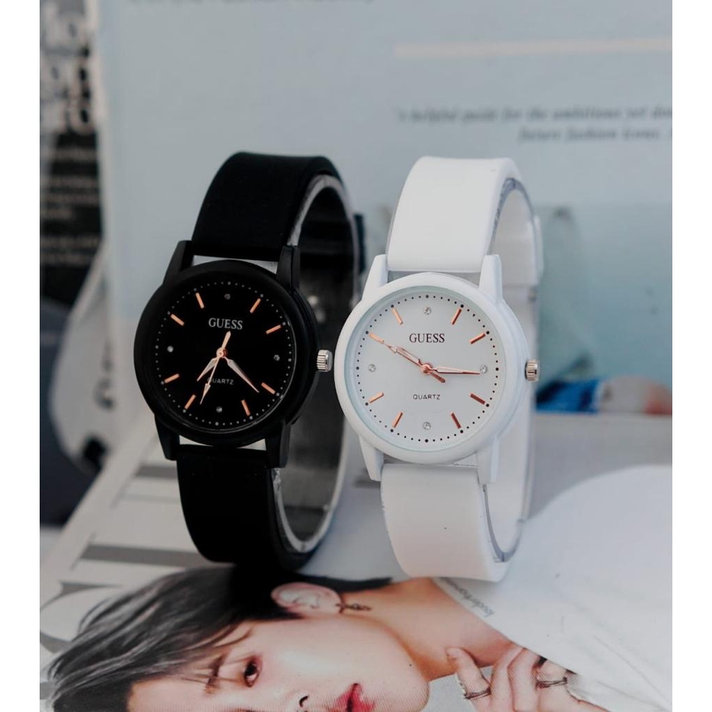 BAJ Jam Tangan Quartz Strap PU Analog Casual Gaya Retro Wanita &amp; Pria Ulzzang Watch Korean Fashion RM090