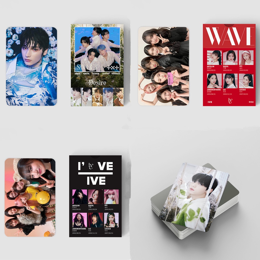 60pcs /box ASTRO SUGA STRAY KIDS (G)I-DLE TXT Photocards Album BT-S Lomo Kartu Bangtan Boys Straykids GIDLE Tomorrow X Together Kpop Postcards