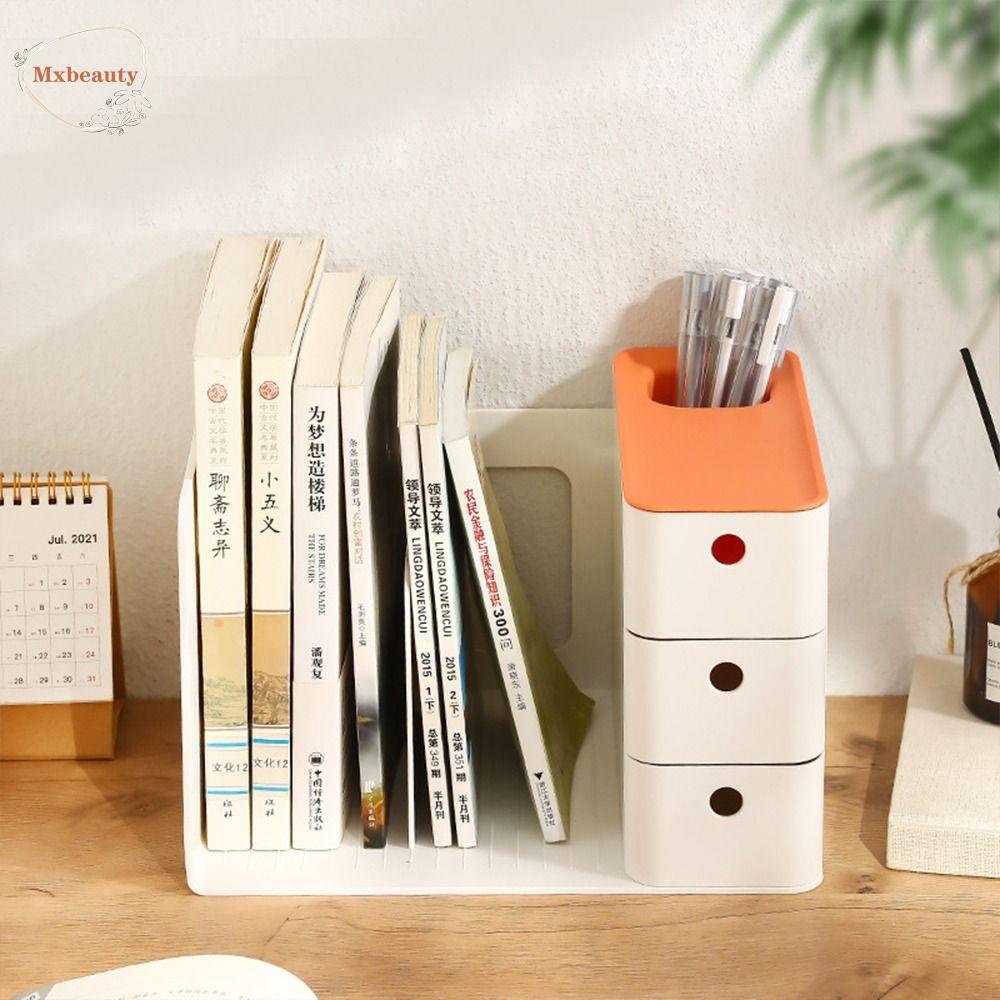 Mxbeauty Desktop Organizer Kreatif Multi-Layer Sederhana File Organizer File Folder Kotak Penyimpanan File Rak Buku Stand Buku Kapasitas Besar Untuk Pelajar