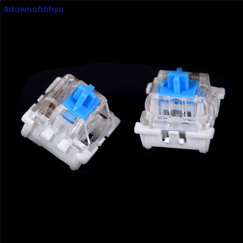 Adhyu 10pcs Saklar Keyboard Mekanik Warna Biru Untuk Suku Cadang Tester Keyboard Cherry MX ID