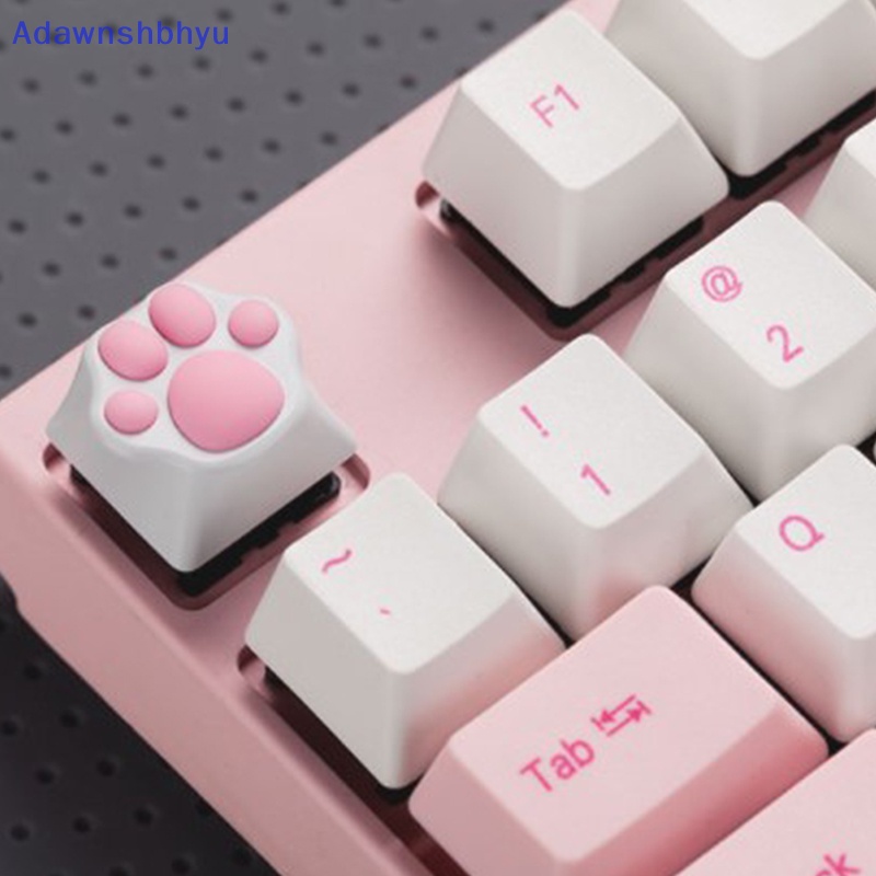 Adhyu Kepribadian Disesuaikan ABS Silikon Kitty Paw Artisan Cat Paws Keyboard keyCaps ID