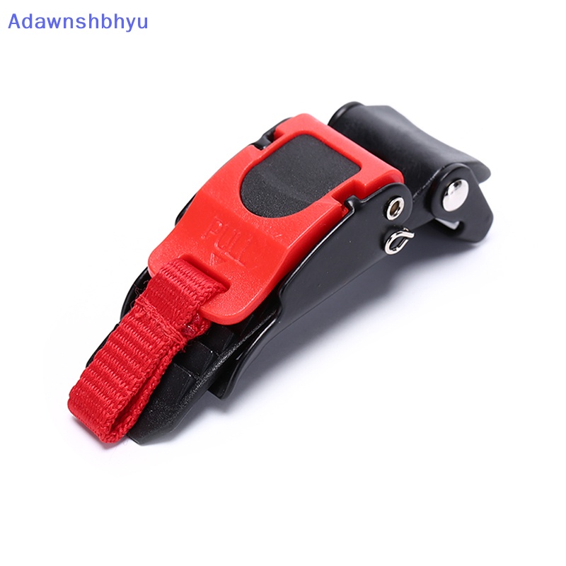 Adhyu 1biji Quick Release Helmet Strap Buckle Gesper Tarik Hitam &amp; Merah ID