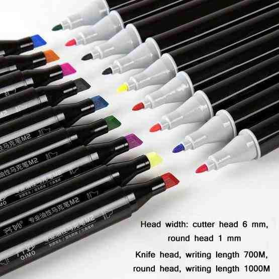 

QIMO Children Art Graffiti Double-Headed Marker Pen Set 24 Colour