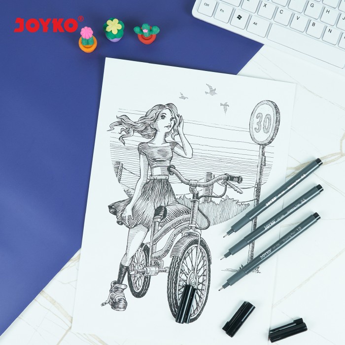 

Drawing Pen Pena Gambar Joyko DP-298S 1 Set 6 Pcs - DP-298S