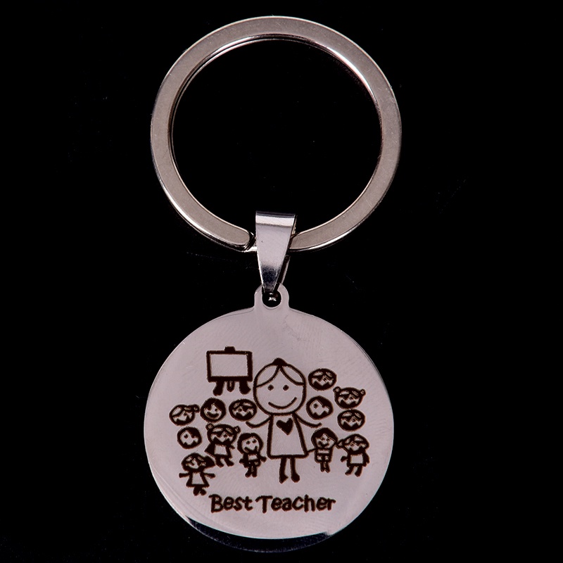 (drea) Gantungan Kunci Grafir Thanks for Teacher Keychain Custom Nama Hadiah Untuk Guru New //