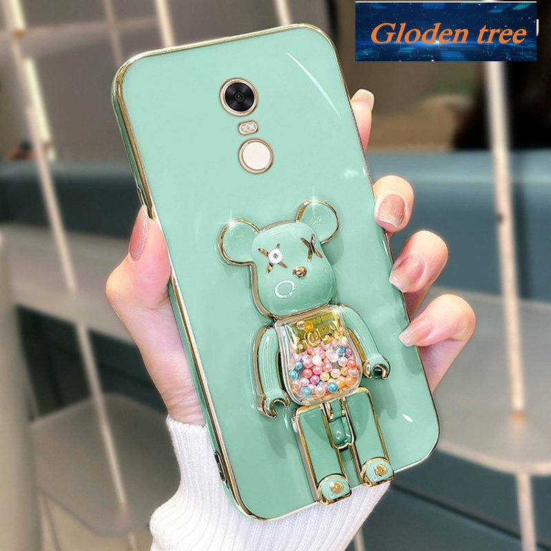 Toserbaloden tree -motifasing redmi 5 plus xiaomi redmi note 5 pro Casing ponsel kritingoftcase senggollectroplated silikon tahan guncangan umakurotector krancangan baru suketloden